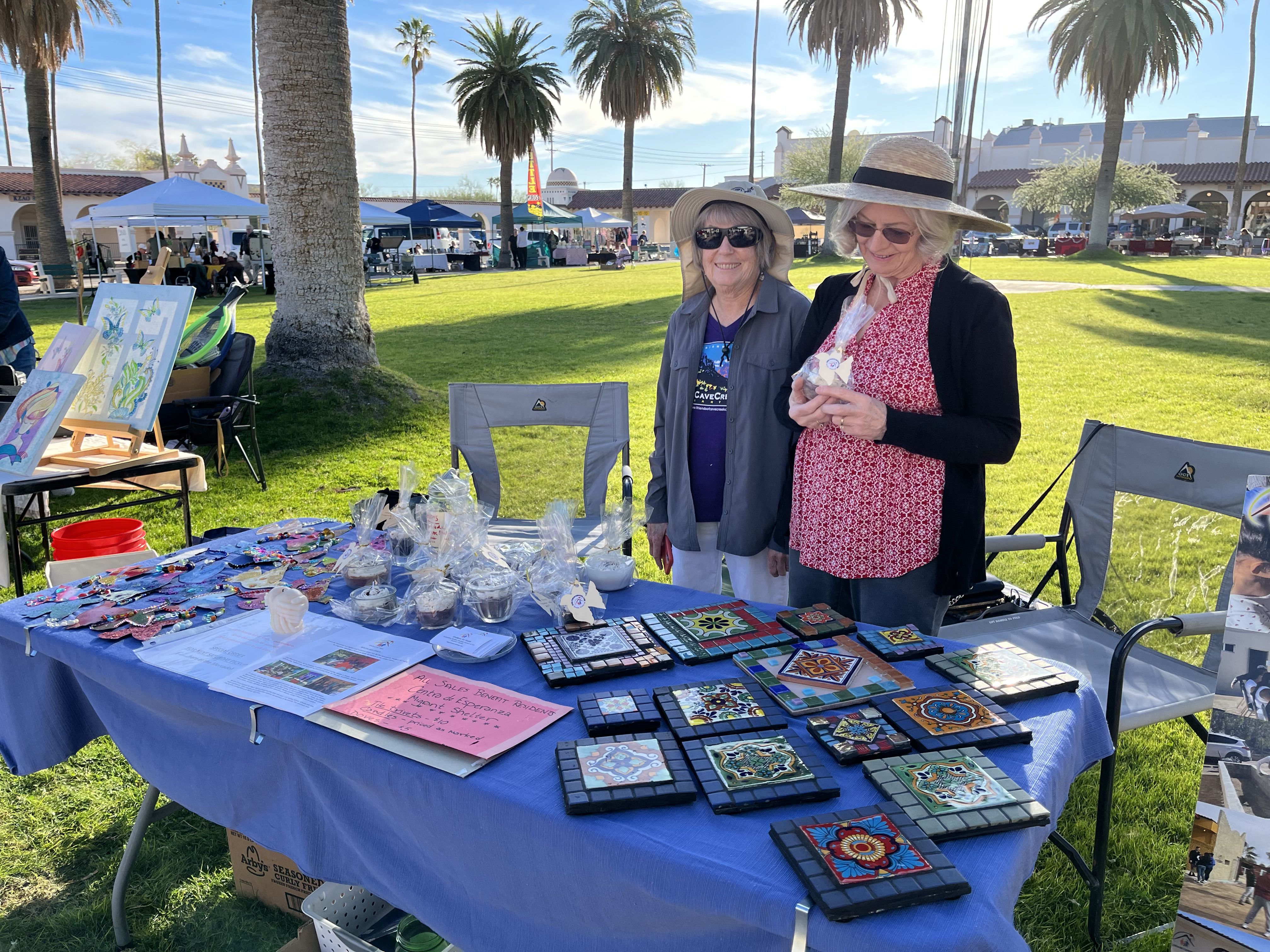 Making mosaic tile trivets to sell