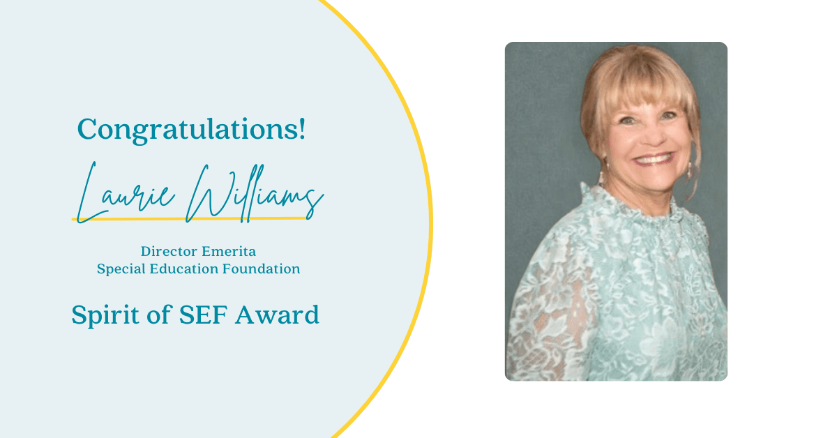 Spirit of SEF Award - Laurie Williams