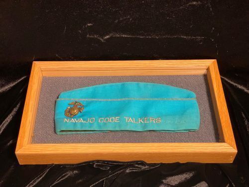 turquoise cap for Navajo Code Talkers Association