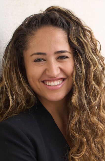 Woman smiling