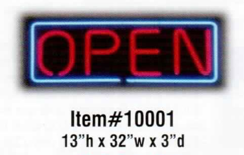 Neon Open Sign Large