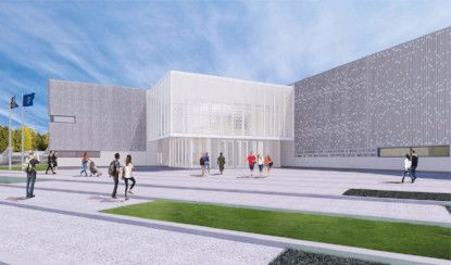 Graphic presentation of future Cyber Center for Education and Innovation and home of the new National Cryptologic Museum