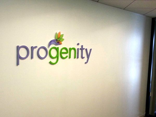 Progenity 3D lobby Sign