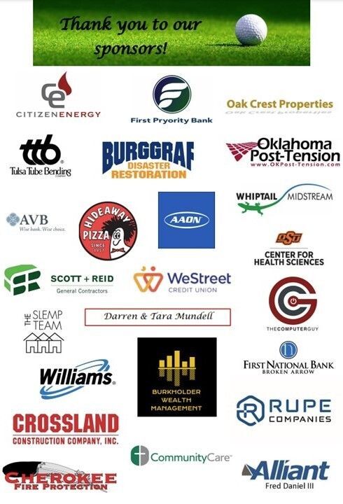 Thank You to Our Golf Tournament Sponsors