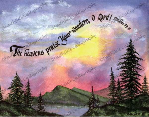 HEAVENS PRAISE (Psalms, Encouragement, Praise/Music)
