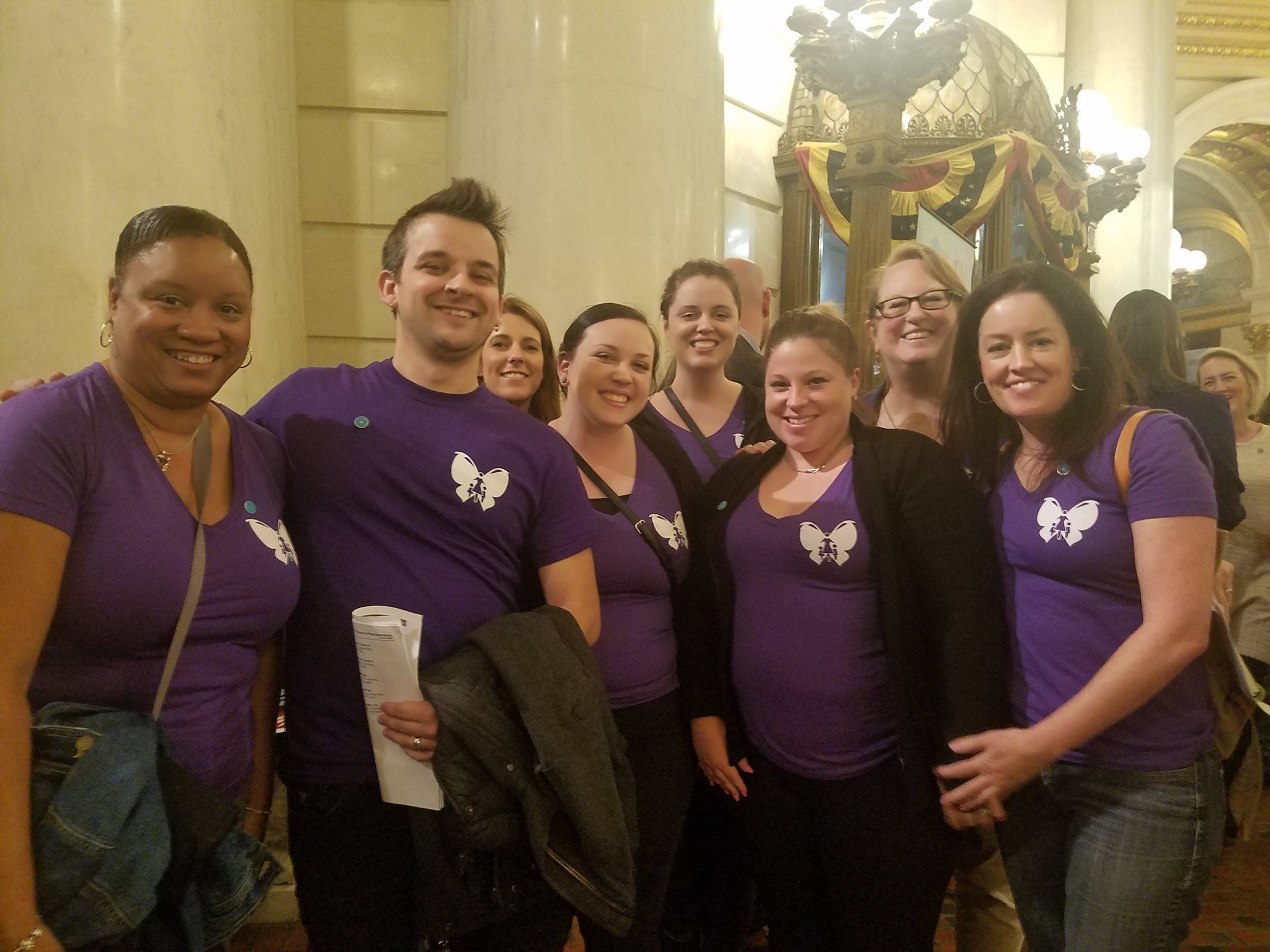 Advocates from A Woman's Place go to Harrisburg with PCADV to speak with representatives.