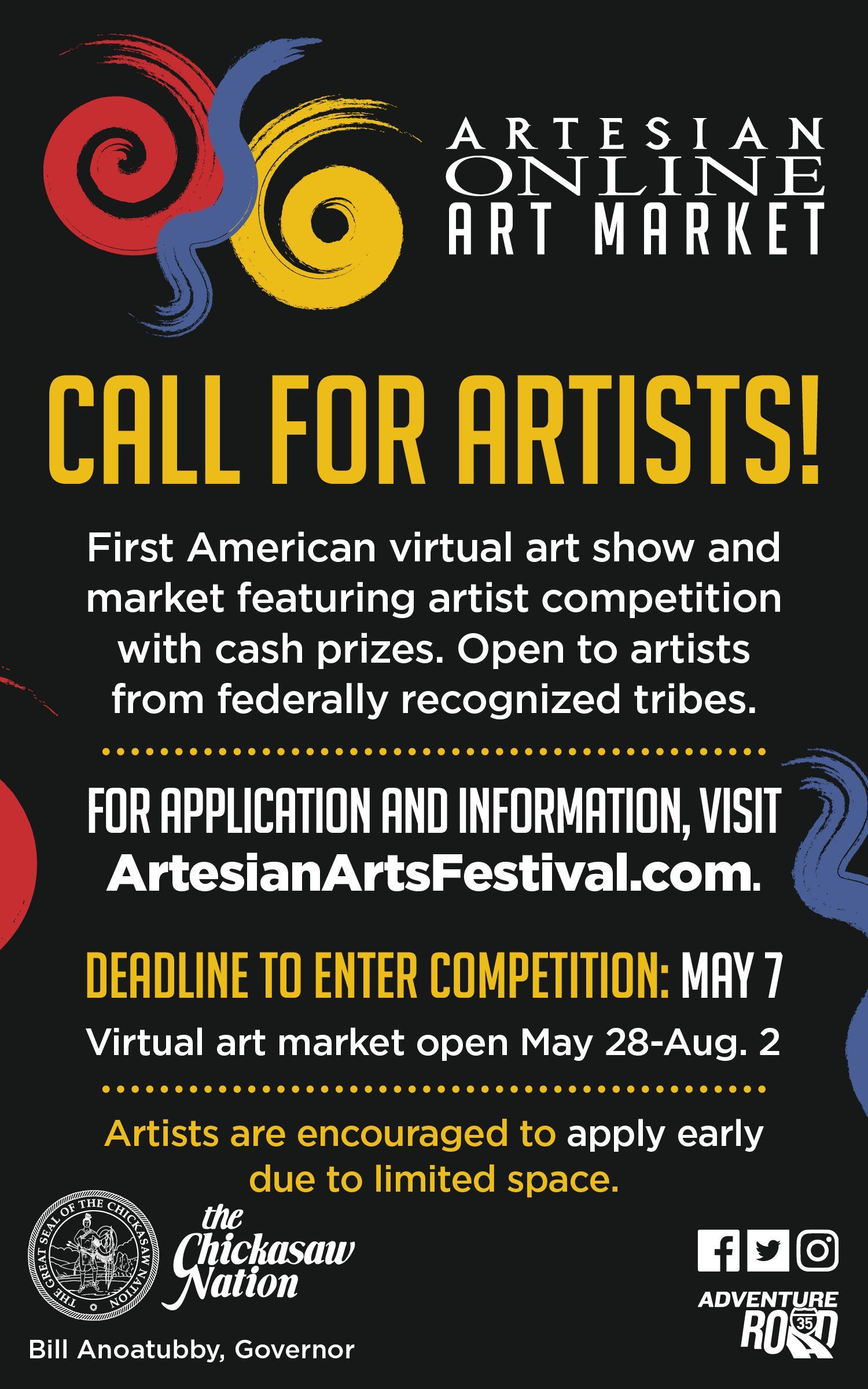 Call to Artists from Federally Recognized Tribes to Participate in an Online Virtual Artist Market