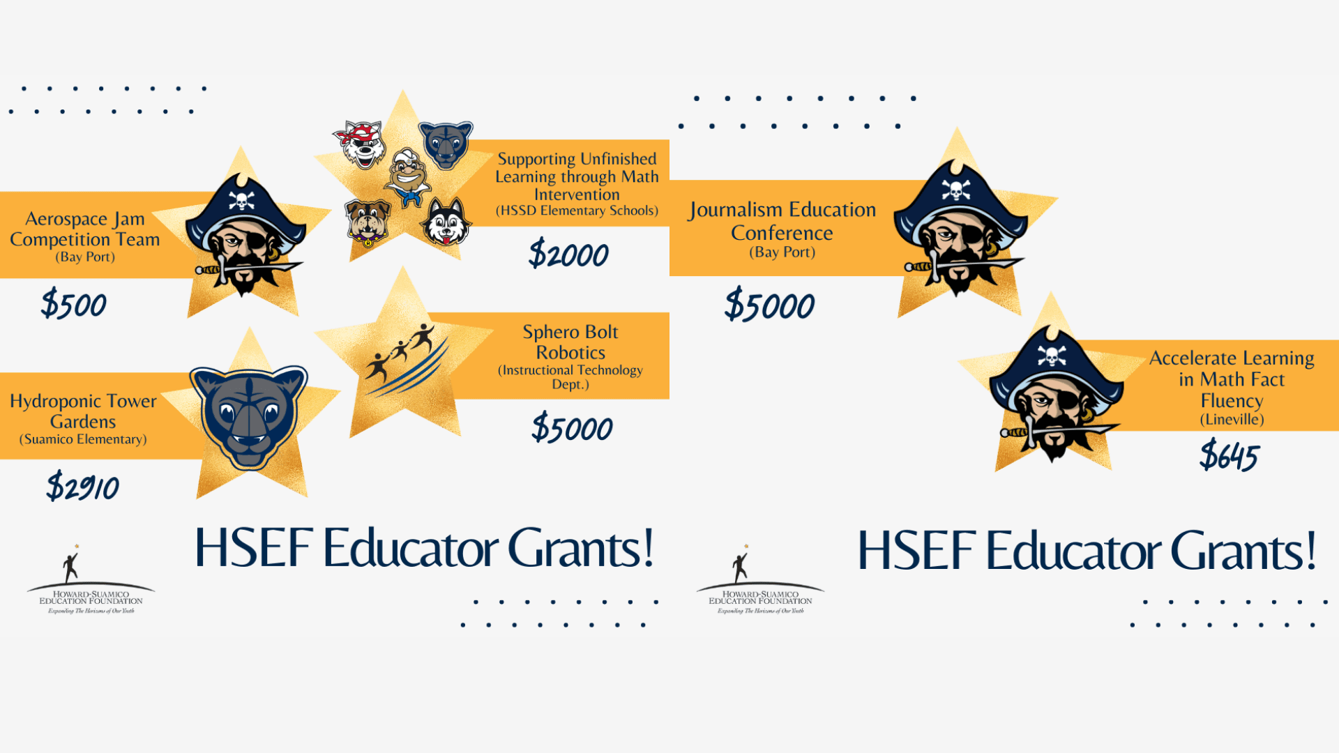 HSEF Fall Educator Grants: 2021-2022
