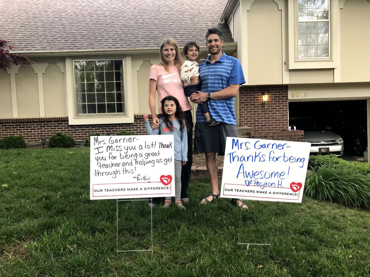 Honor a teacher sign