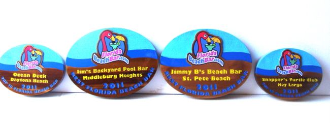 RB27256 - Award Plaques for Best Florida Beach Bars