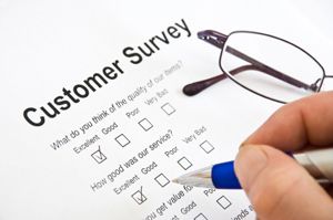 Customer Survey card