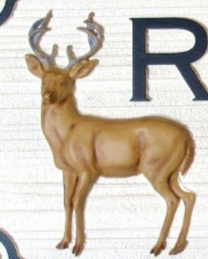 M5456 - 3D Carved HDU Deer Applique