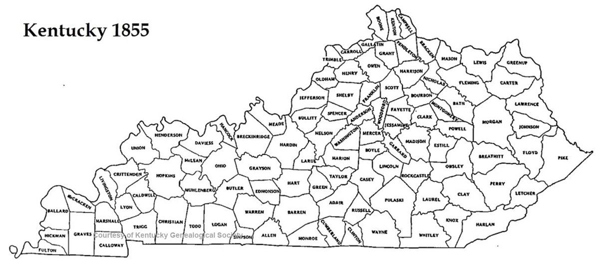 KY History: How and Why the Kentucky Counties Formed