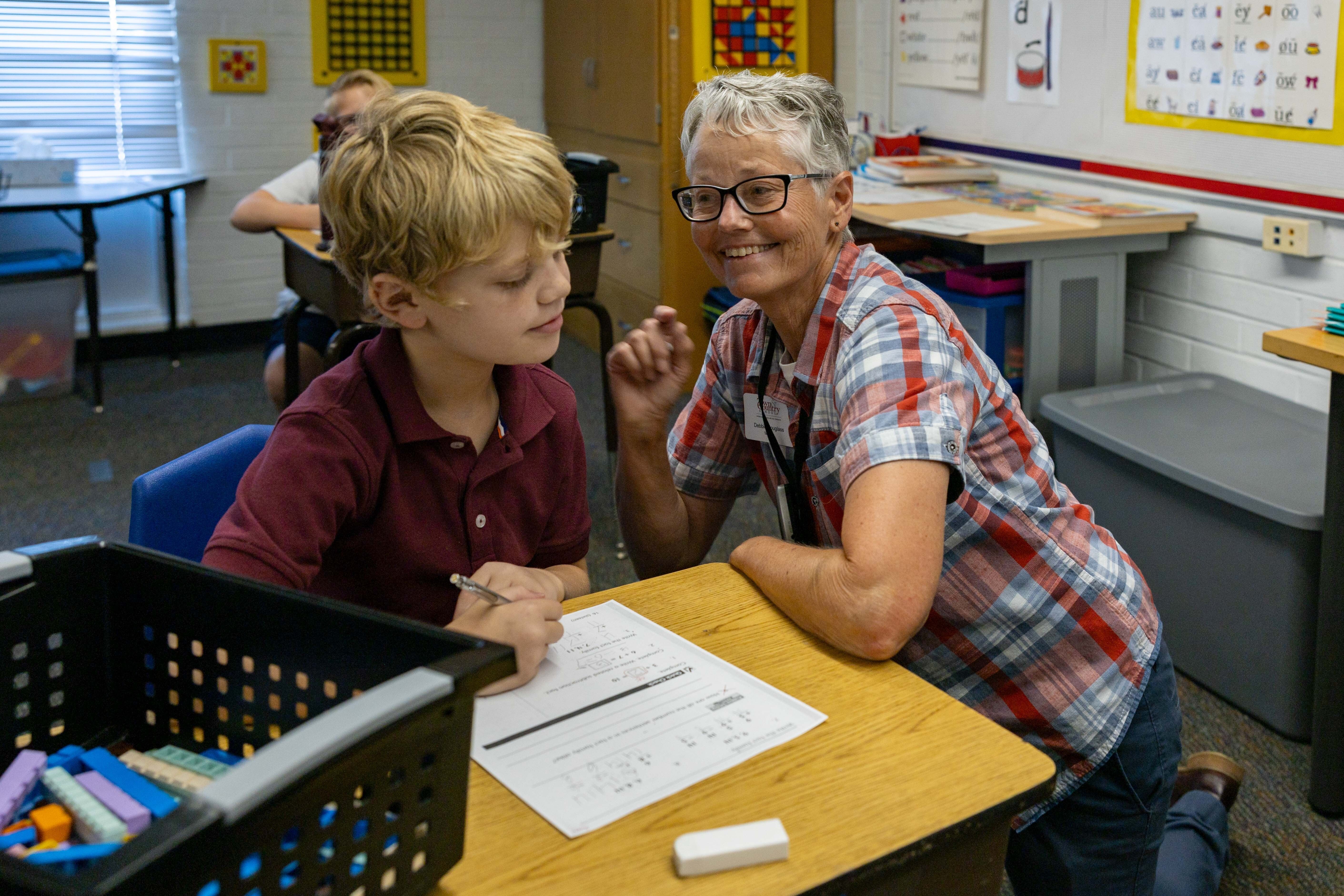 Student smiling