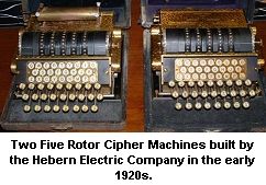 Five Rotor Hebern Cipher Machines