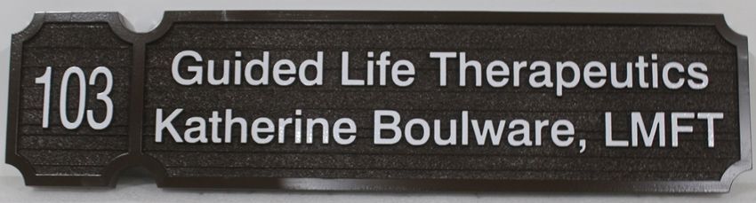 B11262 - Carved 2.5-D  sign for Guided Life Therapeutics