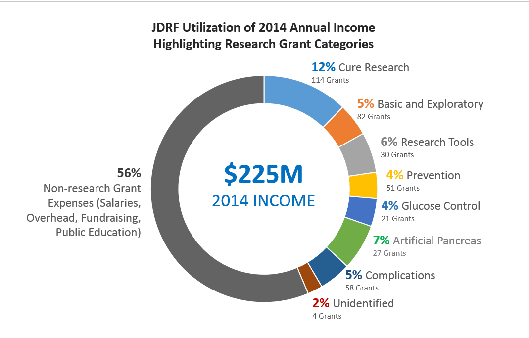 Analyzing the JDRF’s Annual Income Utilization
