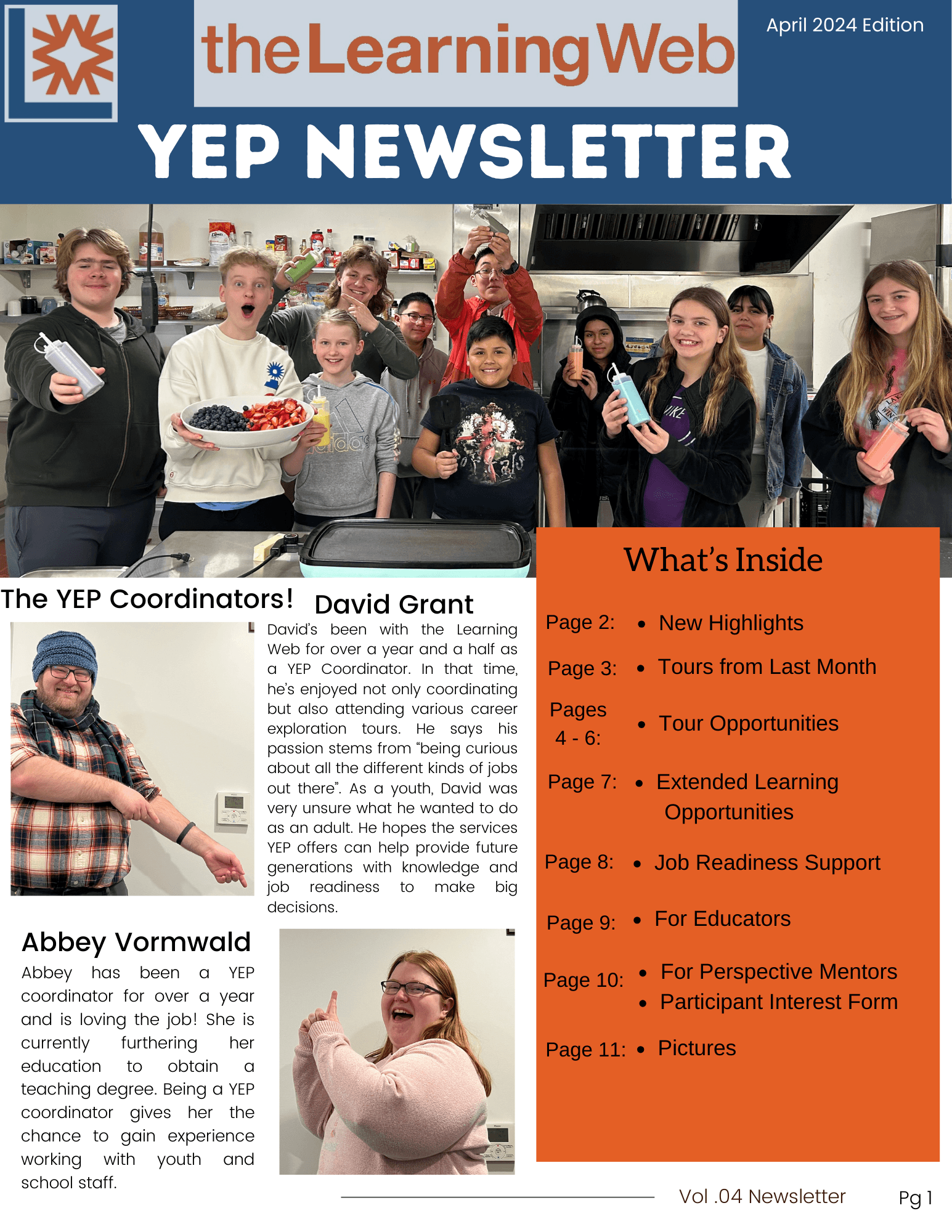 YEP April Newsletter