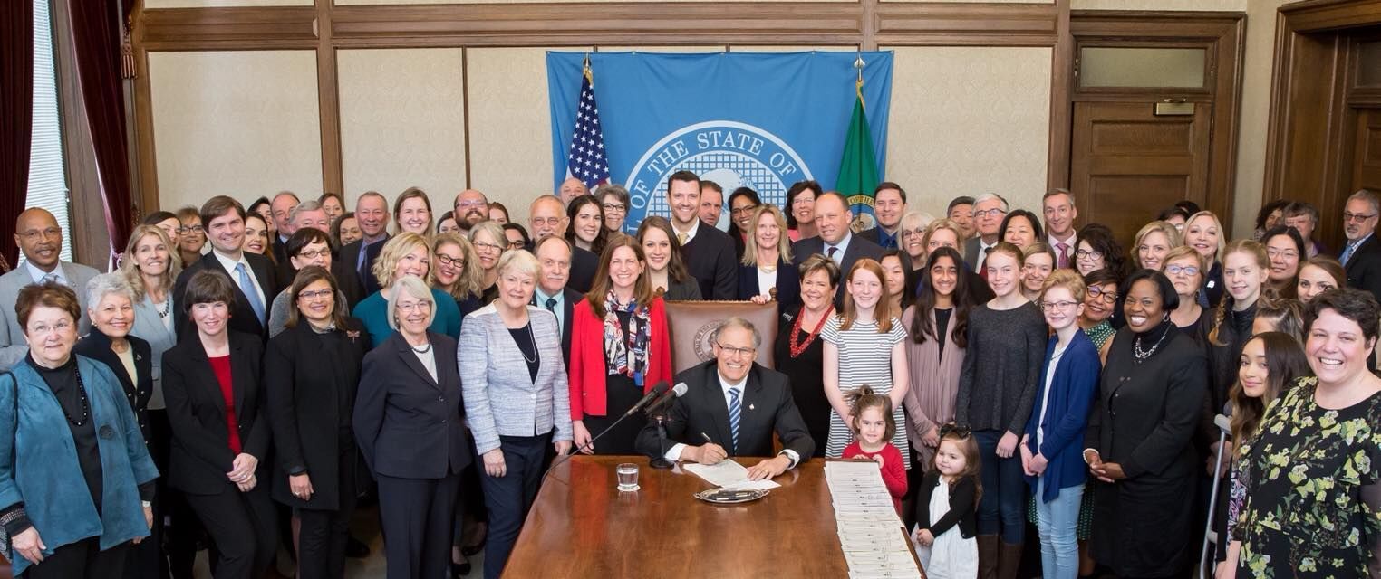 The signing of her bill, March 31st, 2018.