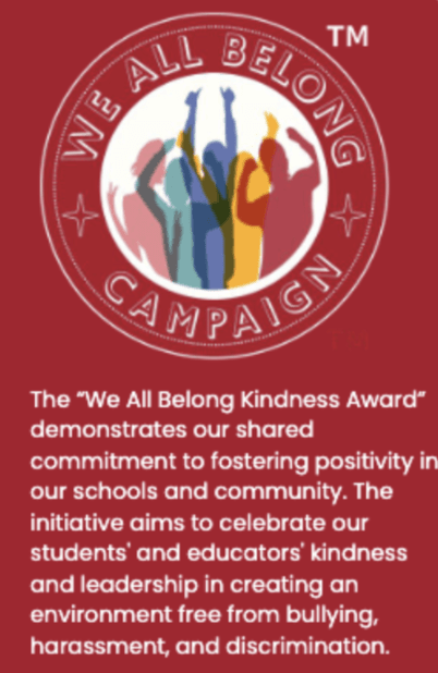 We All Belong Kindness Award