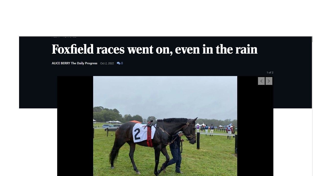 Foxfield races went on, even in the rain