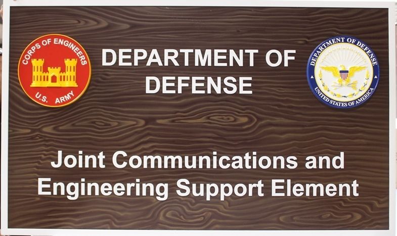 IP-1885 - Carved High-Density-Urethane Identification Sign for the Department of Defense Joint Communications and Engineering Support Element