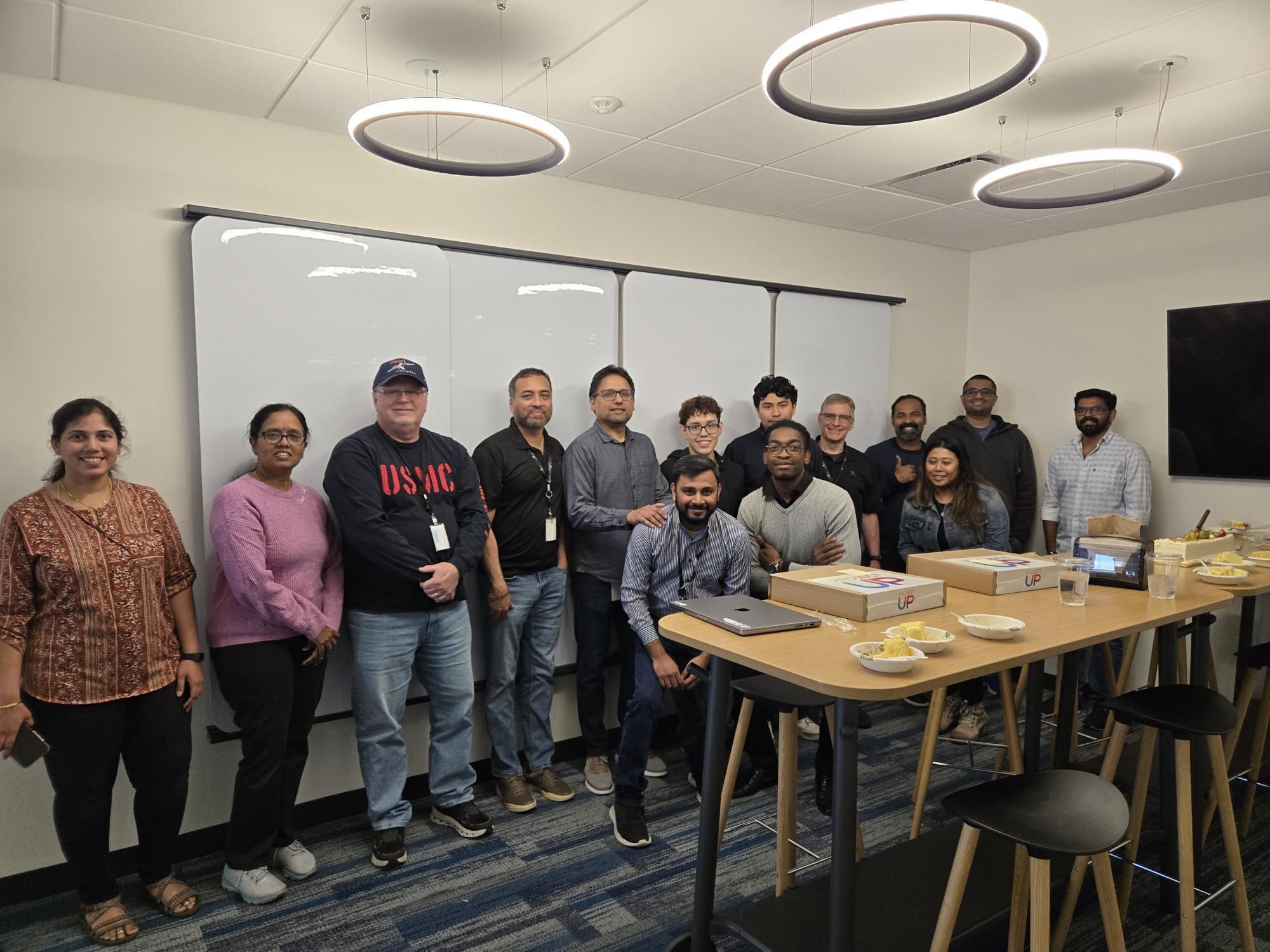 Jesus and Jonathan, CWSP students at Comcast, presenting their final project on AI and digital collaboration.