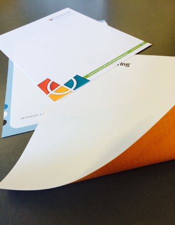 Example of custom letterhead printing that could be done by printing company Colorprint in Burlingame, CA