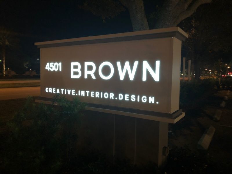 Illuminated Monument Sign upgrade - Sign Partners in Boca Raton - Florida Sign Company