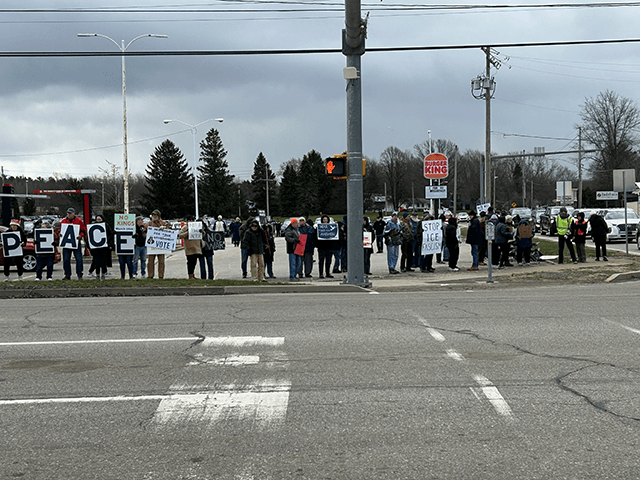 Joining in No Kings Rally