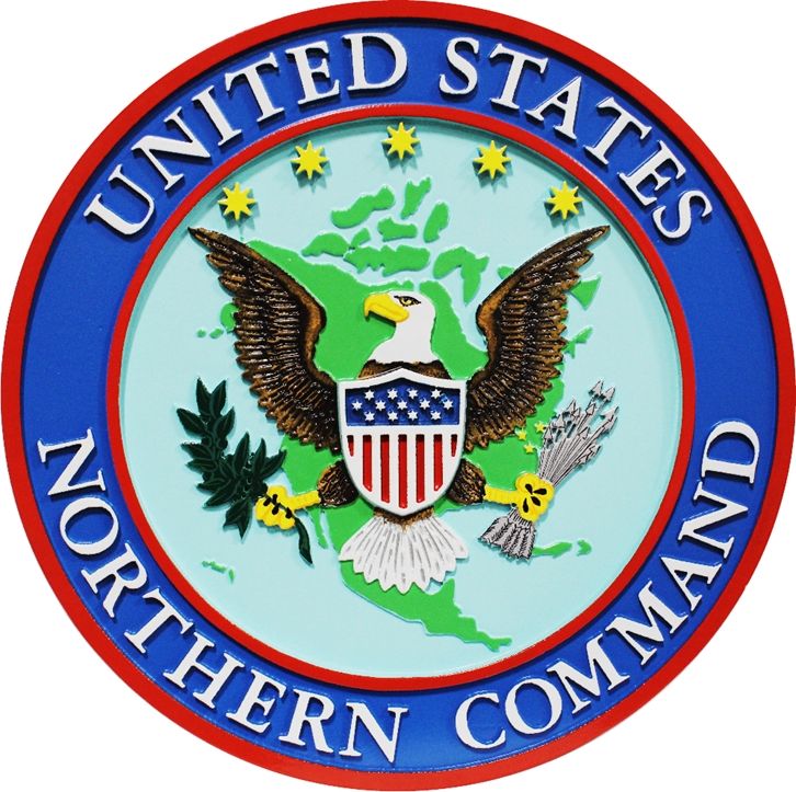 CB5439 - Seal of the United States Northern Command, Multi-level Raised Relief 