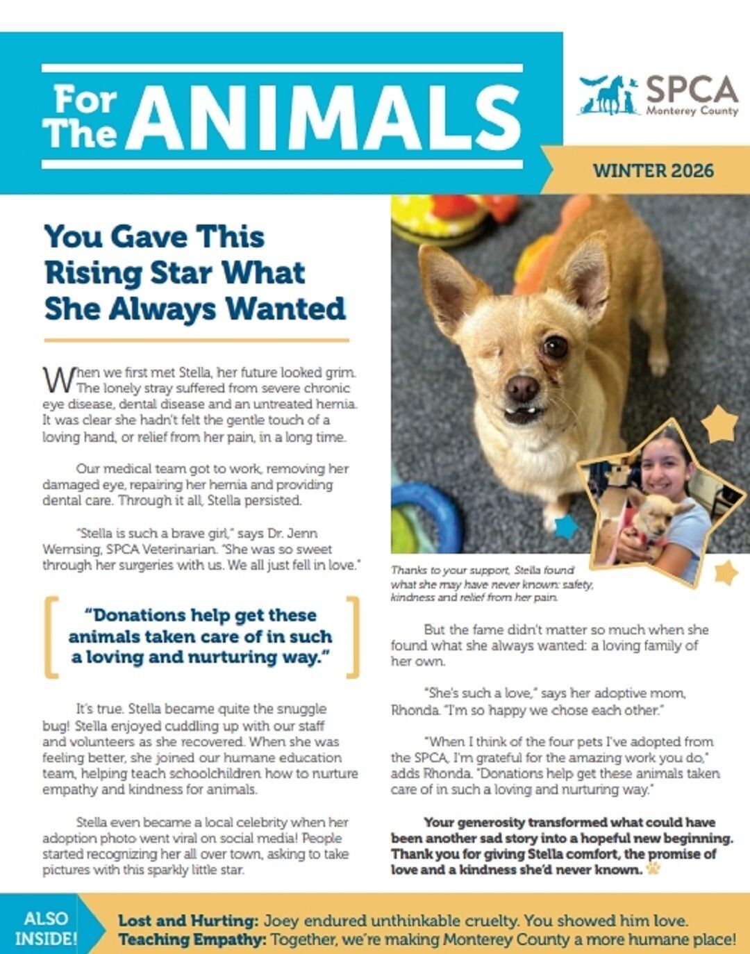 Winter 2026 SPCA Newsletter