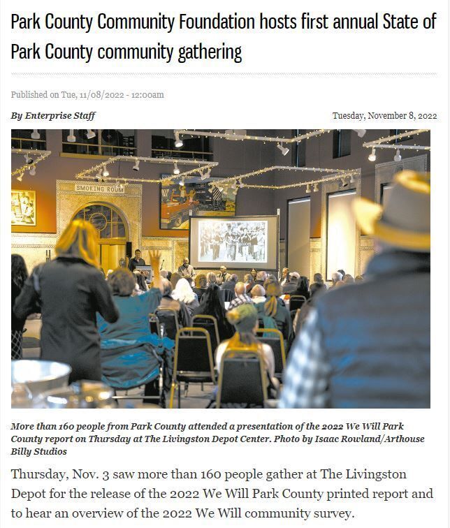 Park County Community Foundation hosts first annual State of Park County community gathering