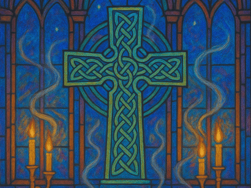 Evening Sky Through Church Windows