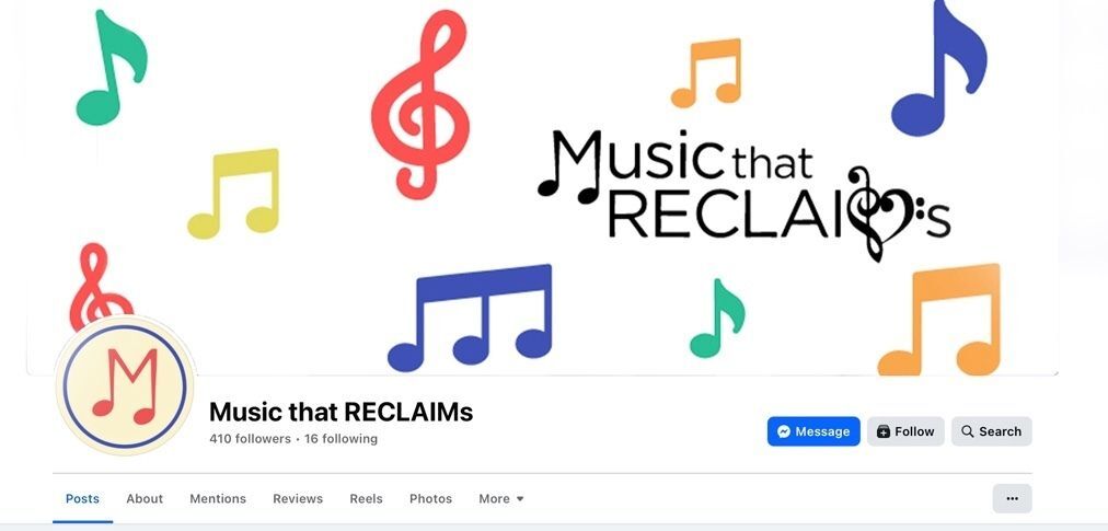 Facebook Page Music that Reclaims