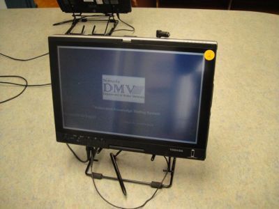 DMV computer.