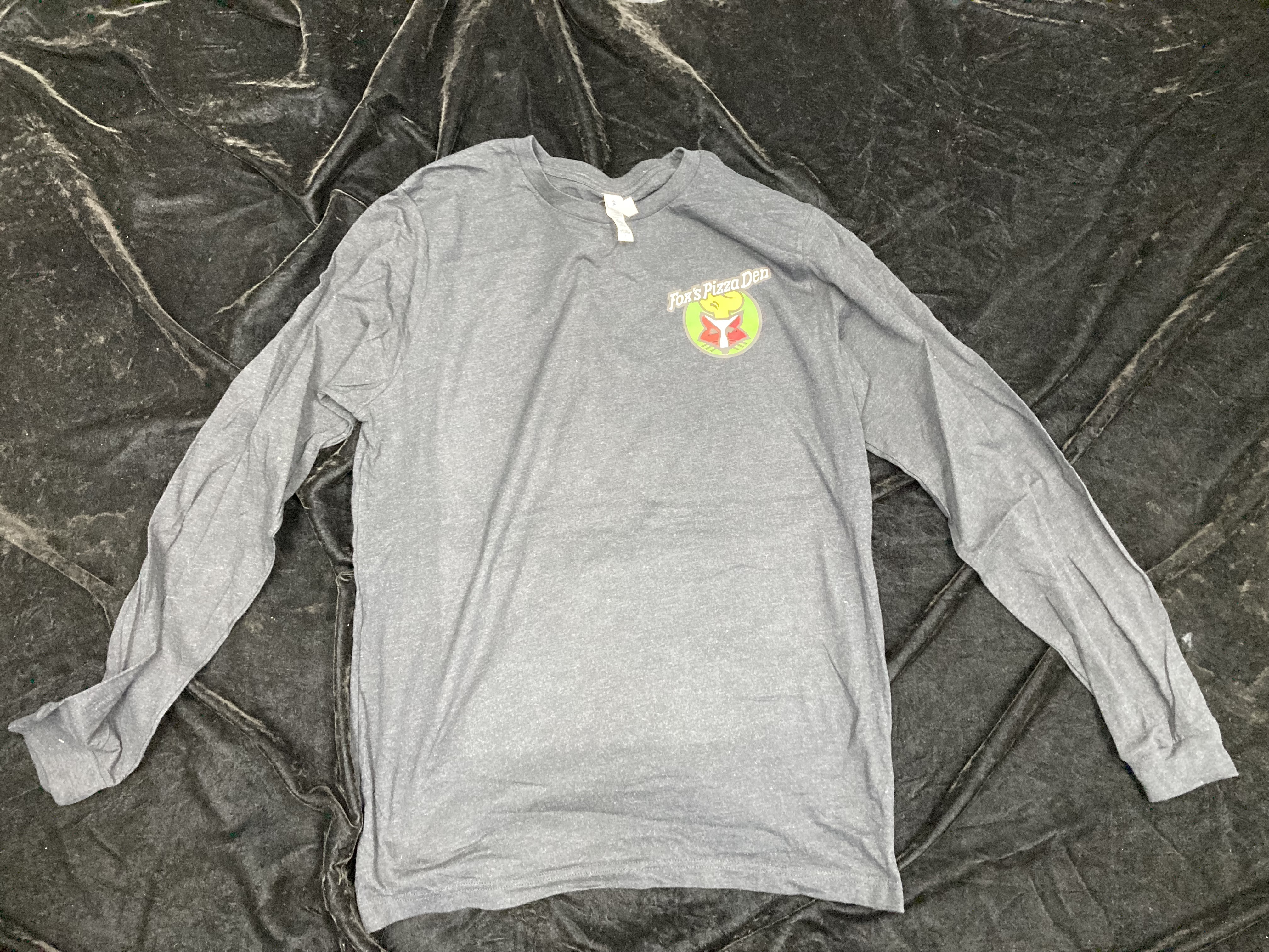 SALE Fox's Logo - Large Black Cotton/Poly Long Sleeve