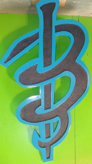 SA28593 - Large Carved HDU Logo Plaque  for a Business