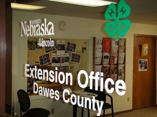 Nebraska extension office sign.