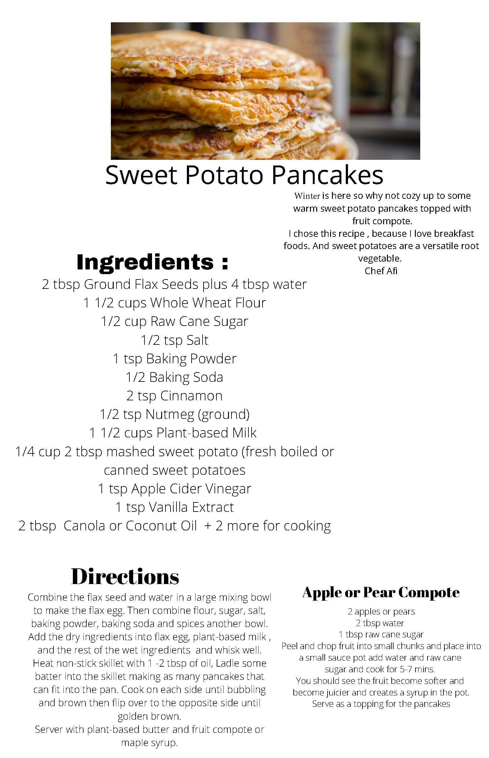 Family Fun in the Kitchen: Sweet Potato Pancakes
