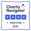 100% Rating on Charity Navigator