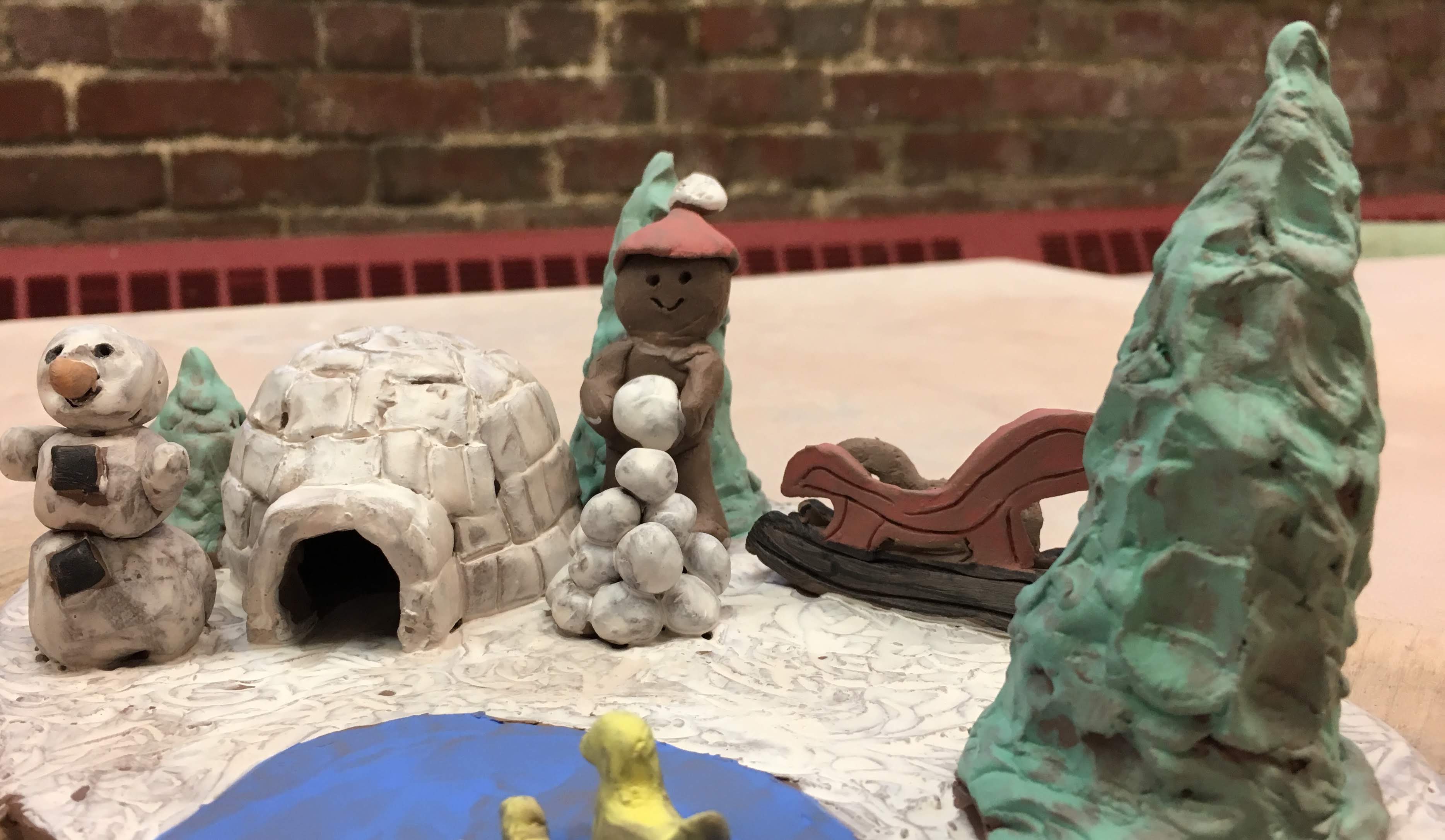 Winter Scene Clay Workshop