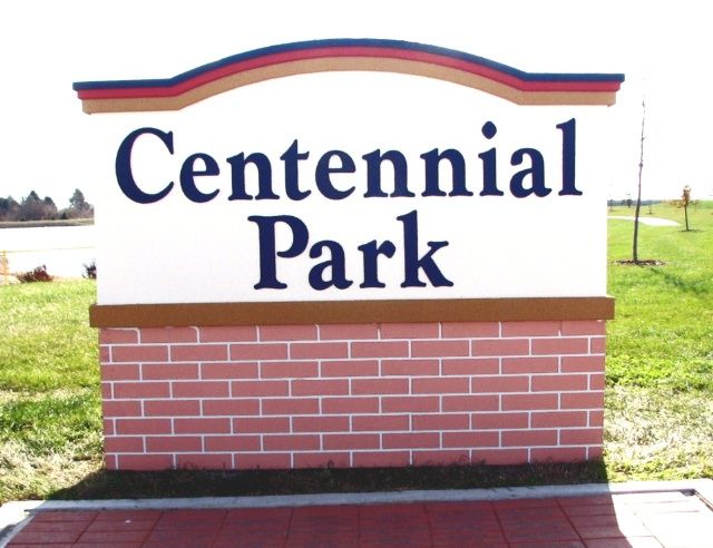 GA16406 - Brick Monument Sign for Centennial Park
