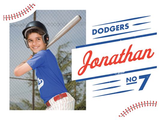 Yard Sign with Photo: Baseball