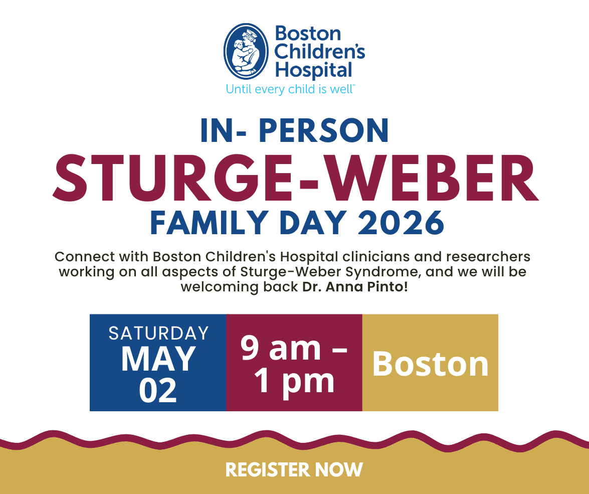 Sturge-Weber Syndrome  Family Day 2026 Graphic