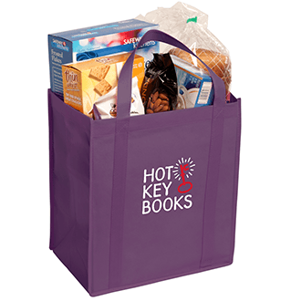 promo tote bag purple hpg