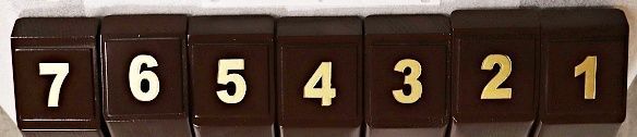 G16186A - Carved and Engraved Campground Campsite Number Signs