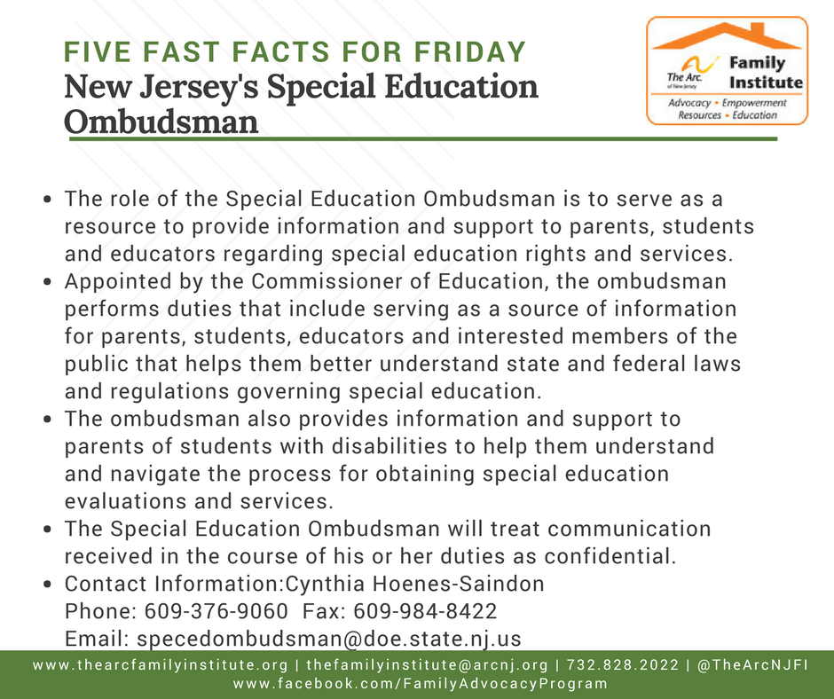 New Jersey's Special Education Ombudsman