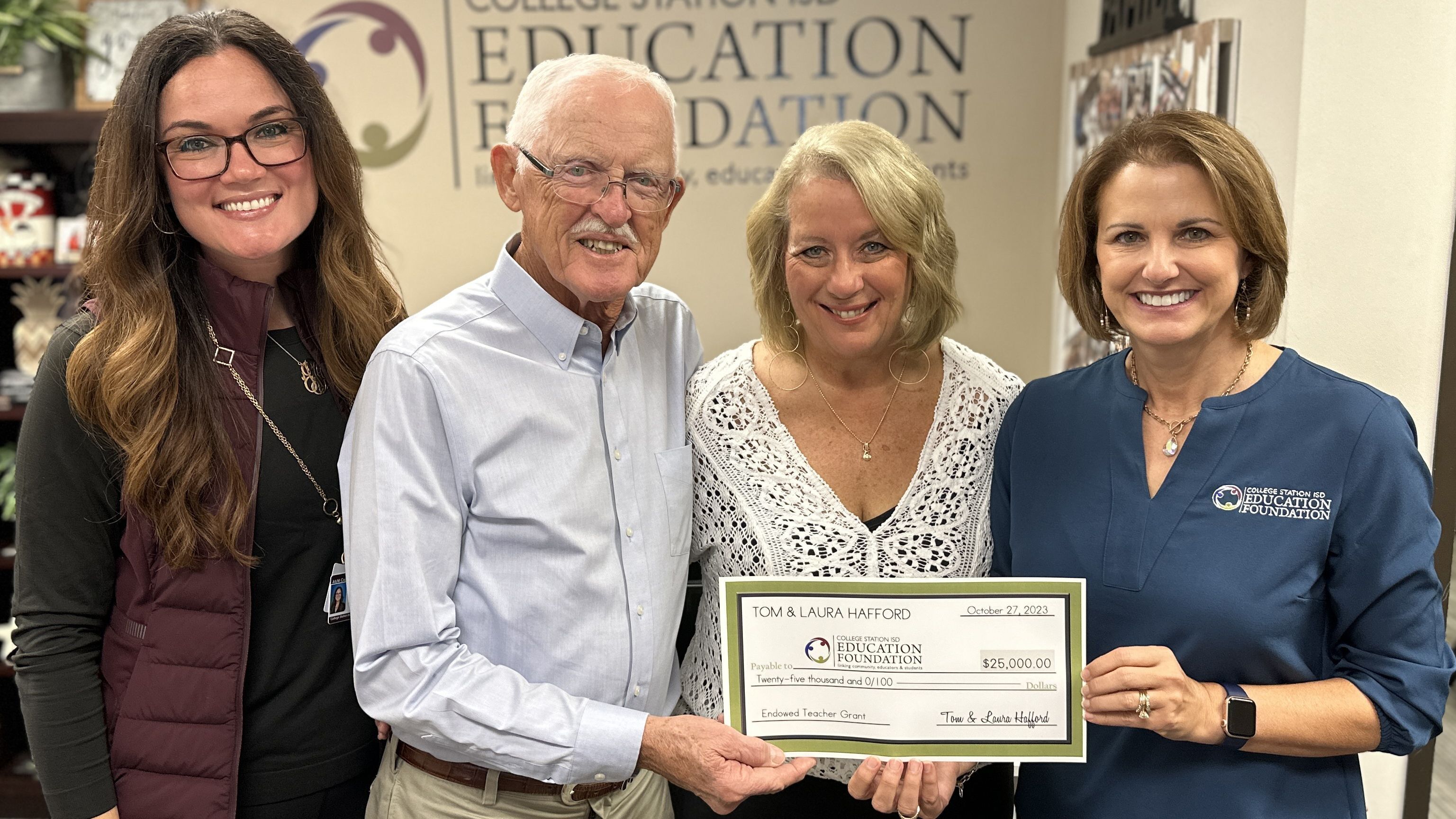 CSISD Education Foundation Receives Inaugural Endowment for Teacher Grants