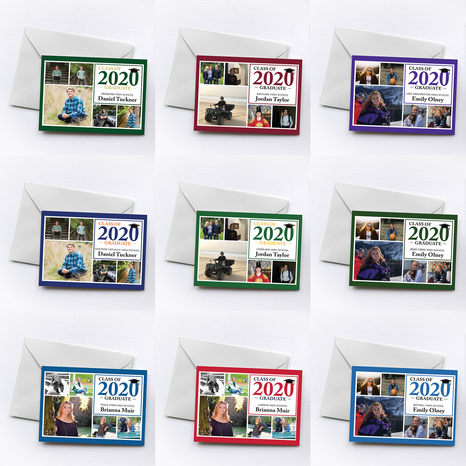 Graduation Announcements and Envelopes Custom Printing for Graduates